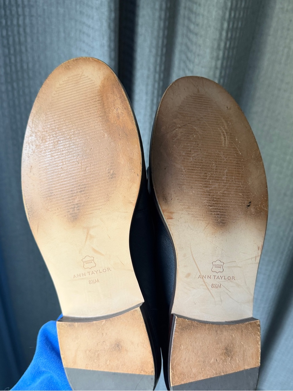 Women’s Two-Tone Fringe Penny Loafers in Navy and Cream - Picture 3 of 5